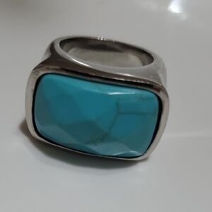 Silver Ring with Turquoise Stone